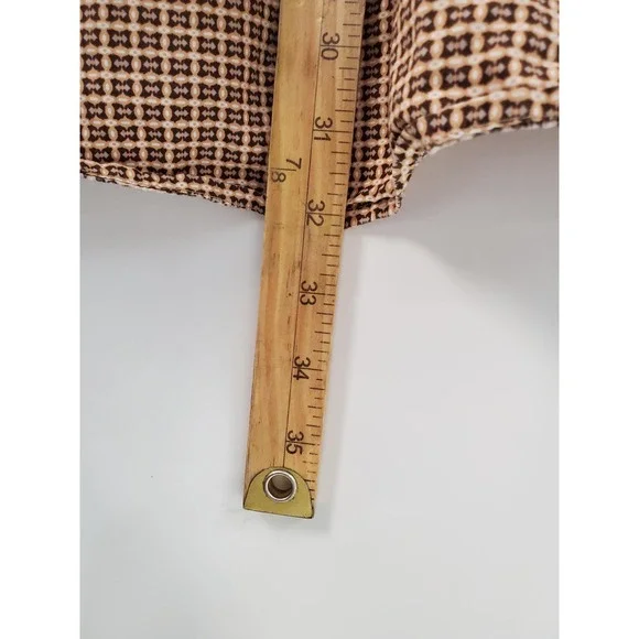 Cinch Shirt Mens Large Brown Geometric Button Down Long Sleeve Western Cotton - Picture 6 of 8